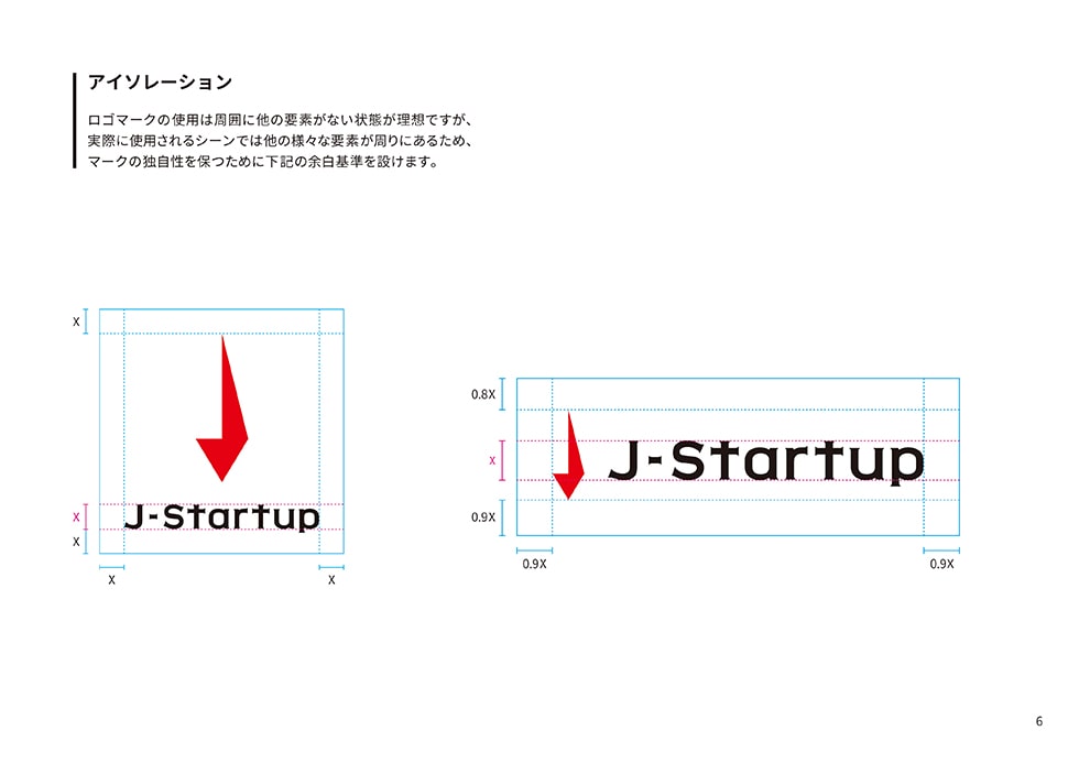 J-Startupロゴ ガイドライン6