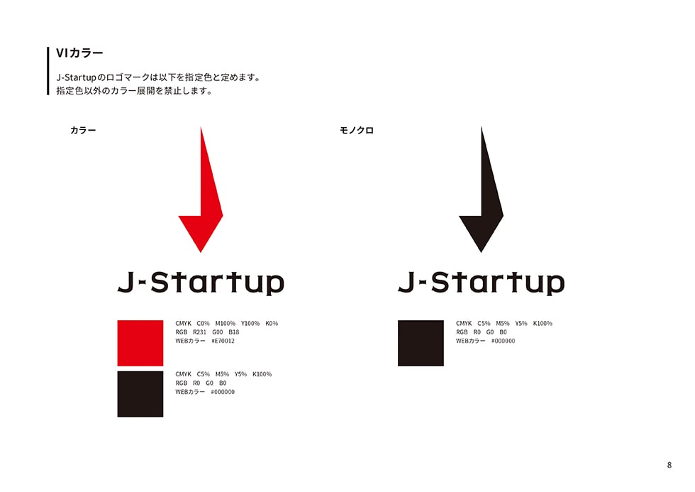 J-Startupロゴ ガイドライン8